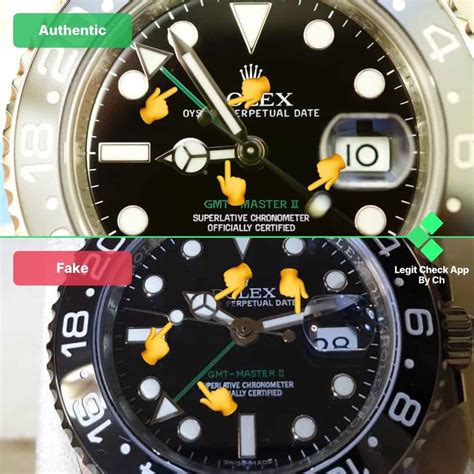 fake rolex small gmt hand|how to spot a rolex finger.